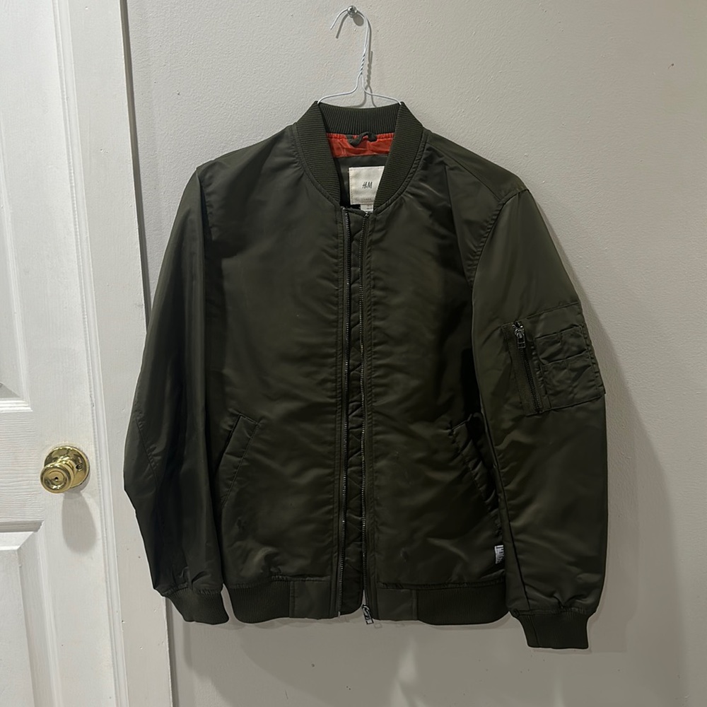 H&M Bomber Jacket Military Green
